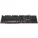 Teclado Gamer Hydra 107 Teclas + 12 Multimídia Com Led Vermelho Sensacao Tecla Mecanica - Gt702